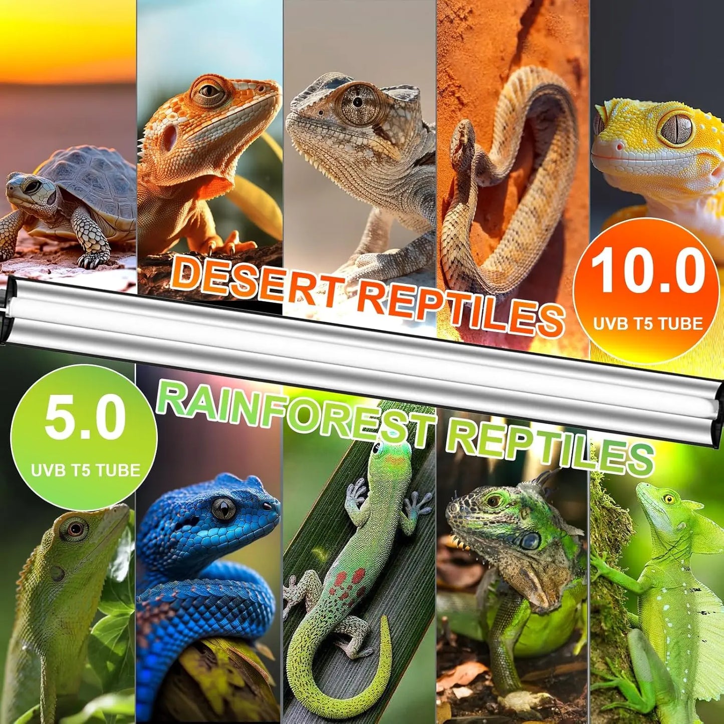 Aquarium LED Light Slim Clip On Fish Tank Waterproof Lighting