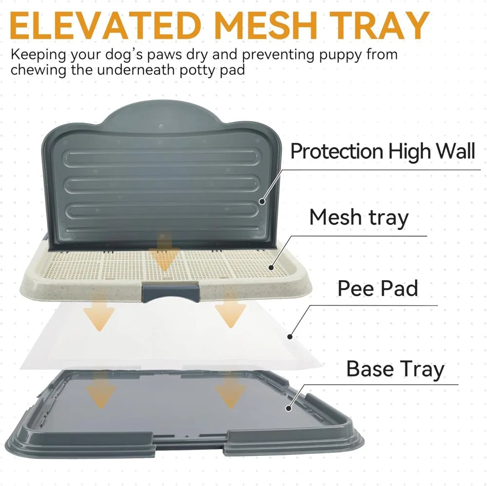 Hign Concerned Dog Pee Pad Holder High Wall Puppy Indoor