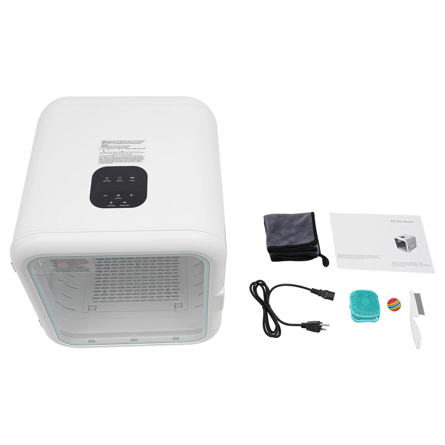 62L Cat Dog Dryer Box 110V 800W Adjustable Temp For Pets