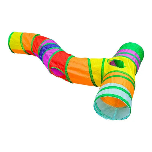 Cat Tubes And Tunnels T Shape Cat Track Toy Cat Play Tunnel Pet Cat Toy Portable Animal Tunnel Indoor Cat Toys Interactive Cat