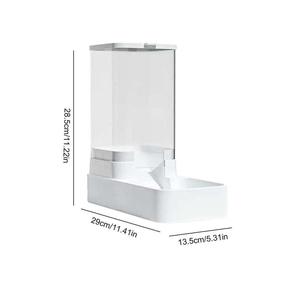 Automatic Gravity Cat Feeder Dispenser 3.8L Water And Food