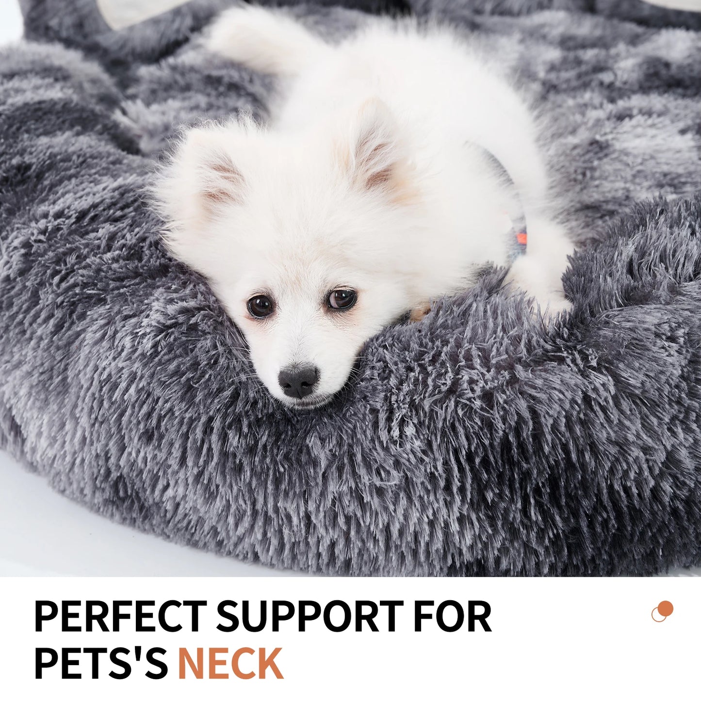 PETARTCN Paw Shape Cozy Warm Dog Bed For Furry Friends