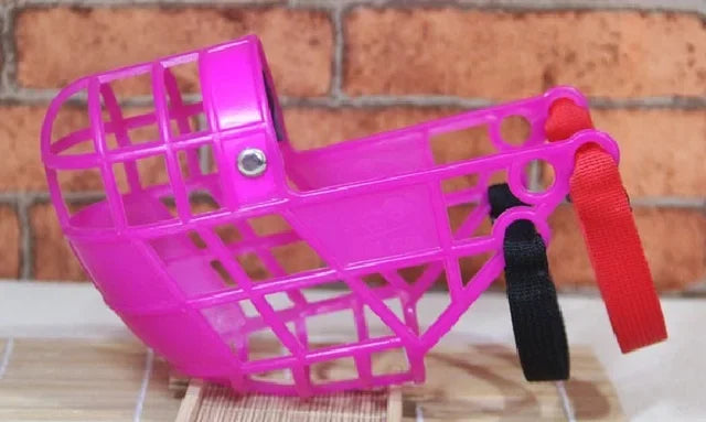 Adjustable Dog Muzzle Breathable Plastic Mouth Cover S M L