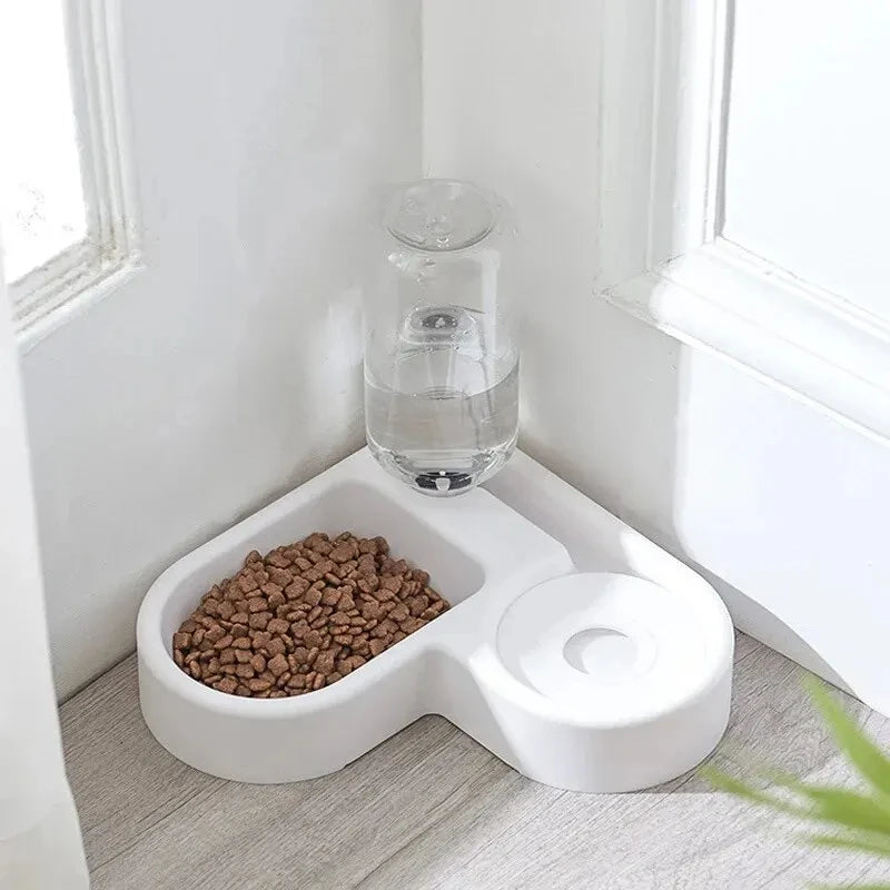 Automatic Drinking Love Pet Bowl Moisture Proof Dual Use