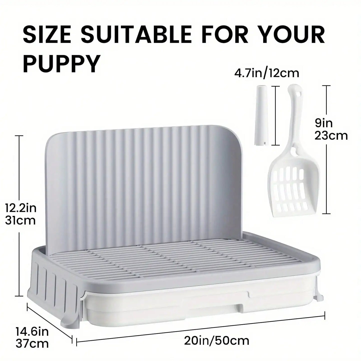 Dog Litter Indoor Potty Tray No Leak Paws Dry For Home