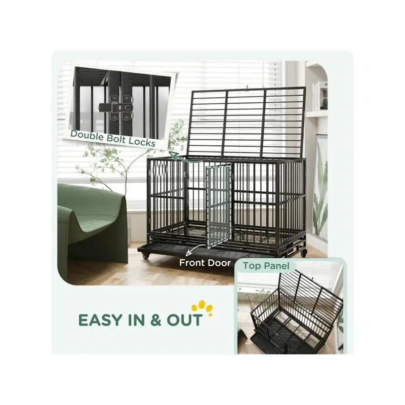 Durable Portable Adjustable Dog Crate For Secure Travel