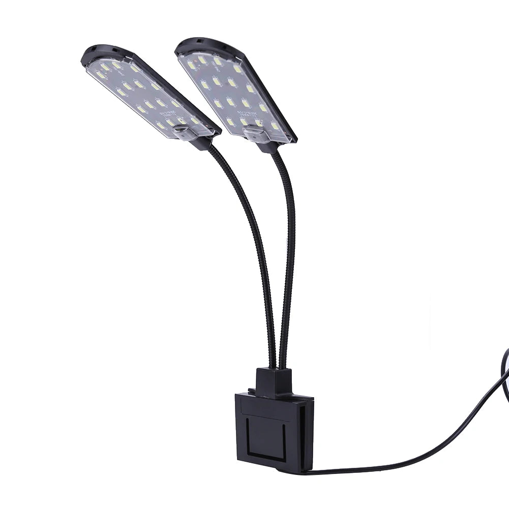 15W Waterproof LED Aquarium Light Grow Clip Lamp For Plants