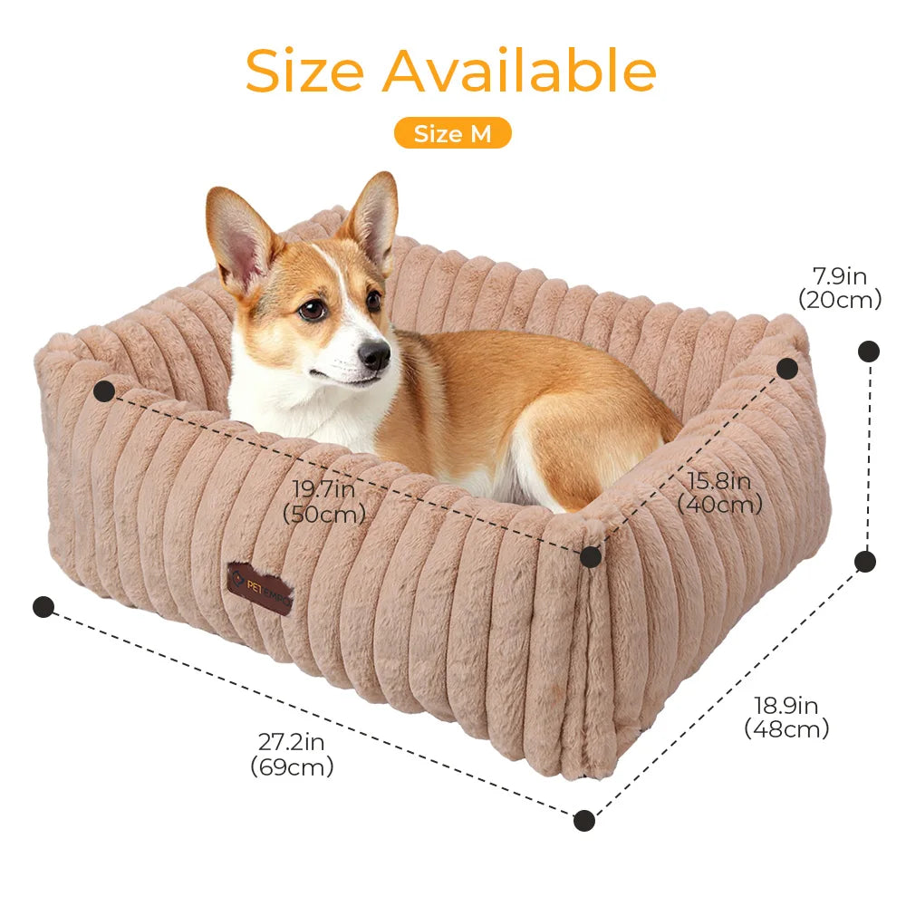 S/M Cat Pet Bed Indoor, Cat Bed, Fluffy Cat Couch with 6 Temperature & 5 Timer Settings & Safety Protection for Cats Dogs Puppy