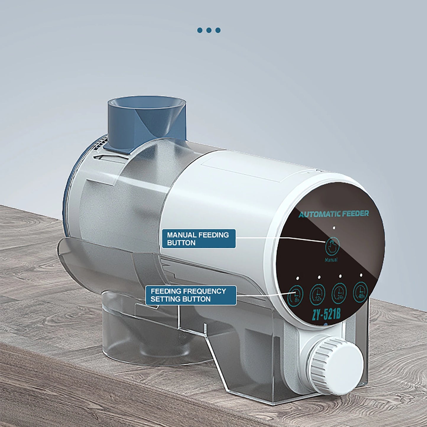 Automatic Fish Feeder With Timer Display For Aquarium