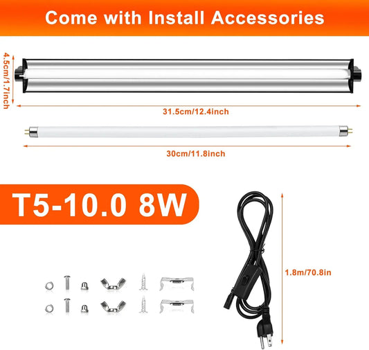 Aquarium LED Light Slim Clip On Fish Tank Waterproof Lighting