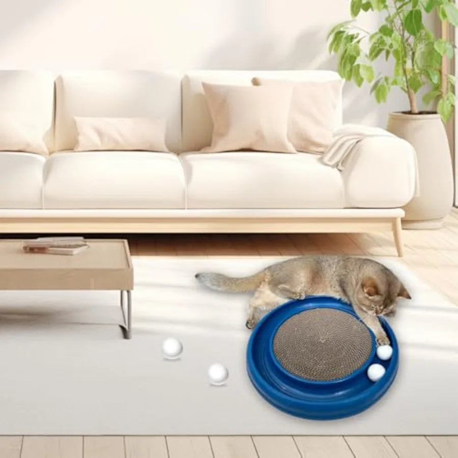 Cat Track Ball Replacement Toy Hign Concerned 4 Pack White