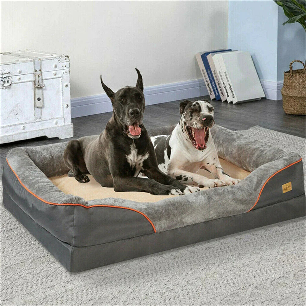 BORWART Orthopedic Memory Foam Dog Bed For Large Dogs