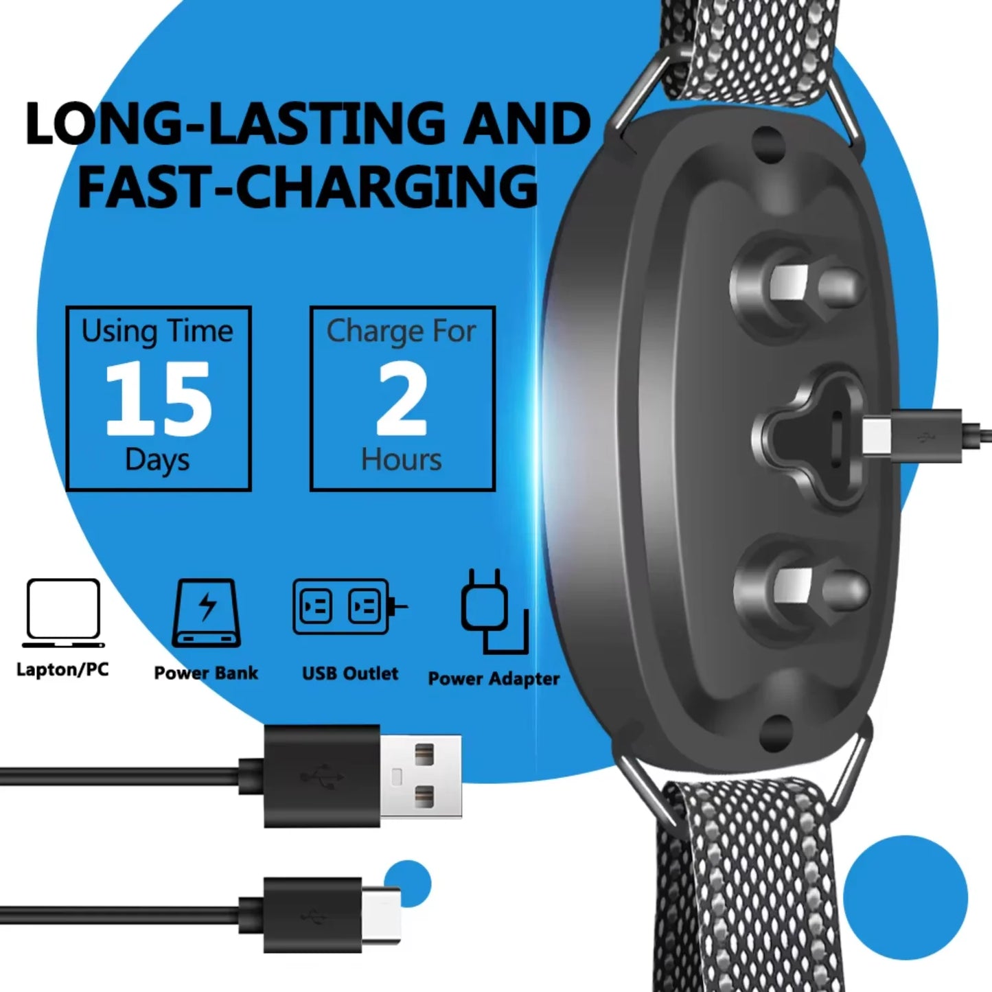 Rechargeable Smart Bark Collar for Dogs Adjustable