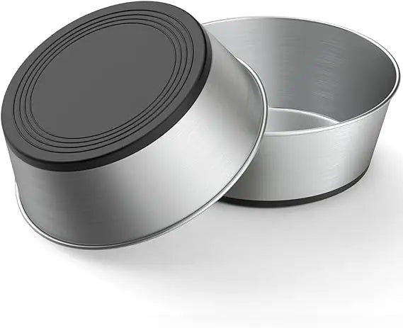 Breed 304 Stainless Steel Dog Bowls Set of 2 Non Slip Base