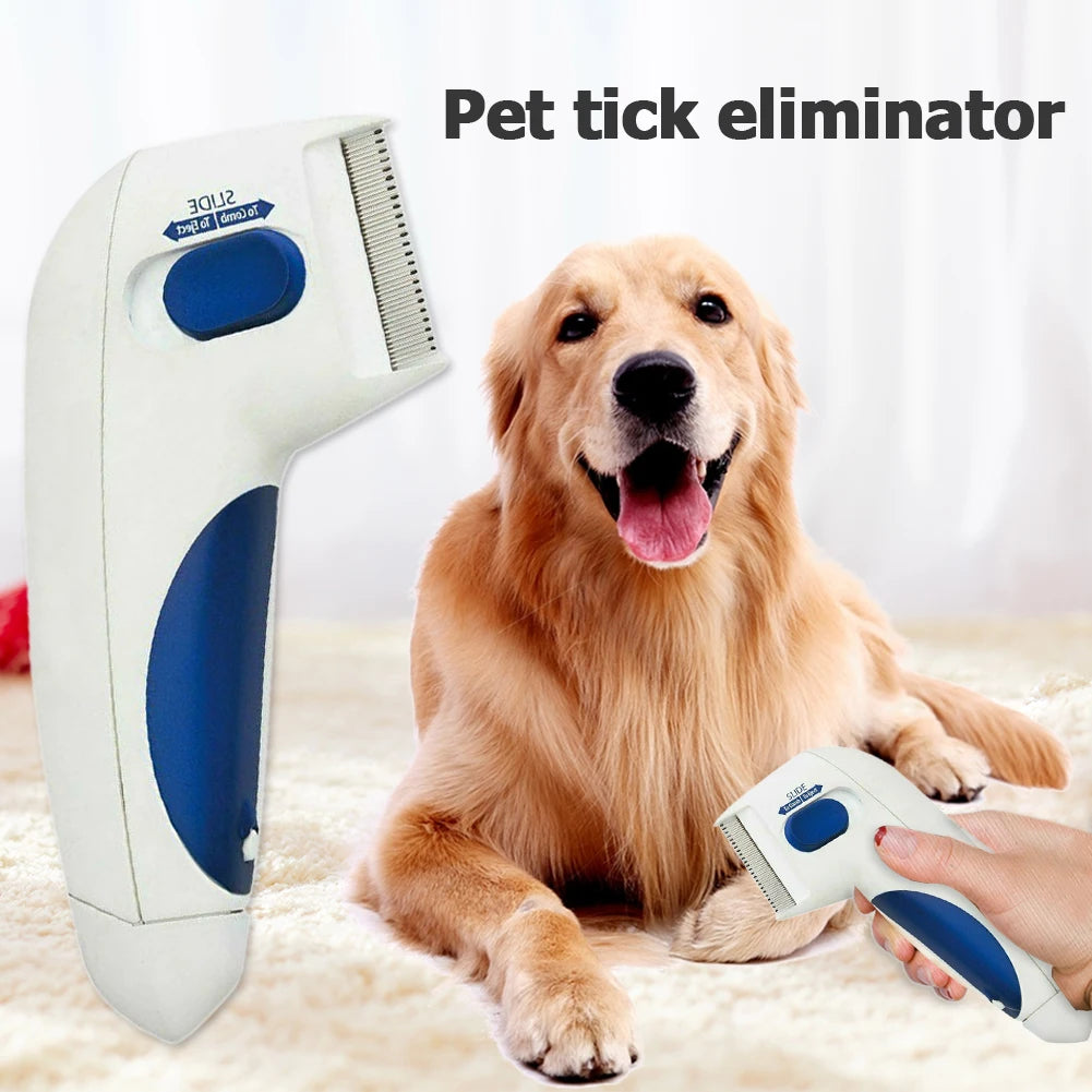 Alloet Electric Pet Flea Comb For Dogs And Cats Kills Lice