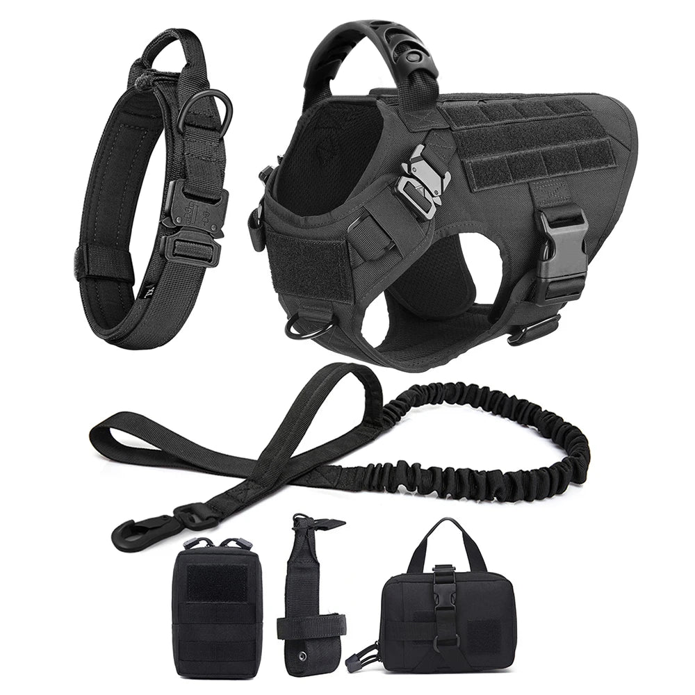 Petravelcn Large Dog Harness and Leash Set for Training