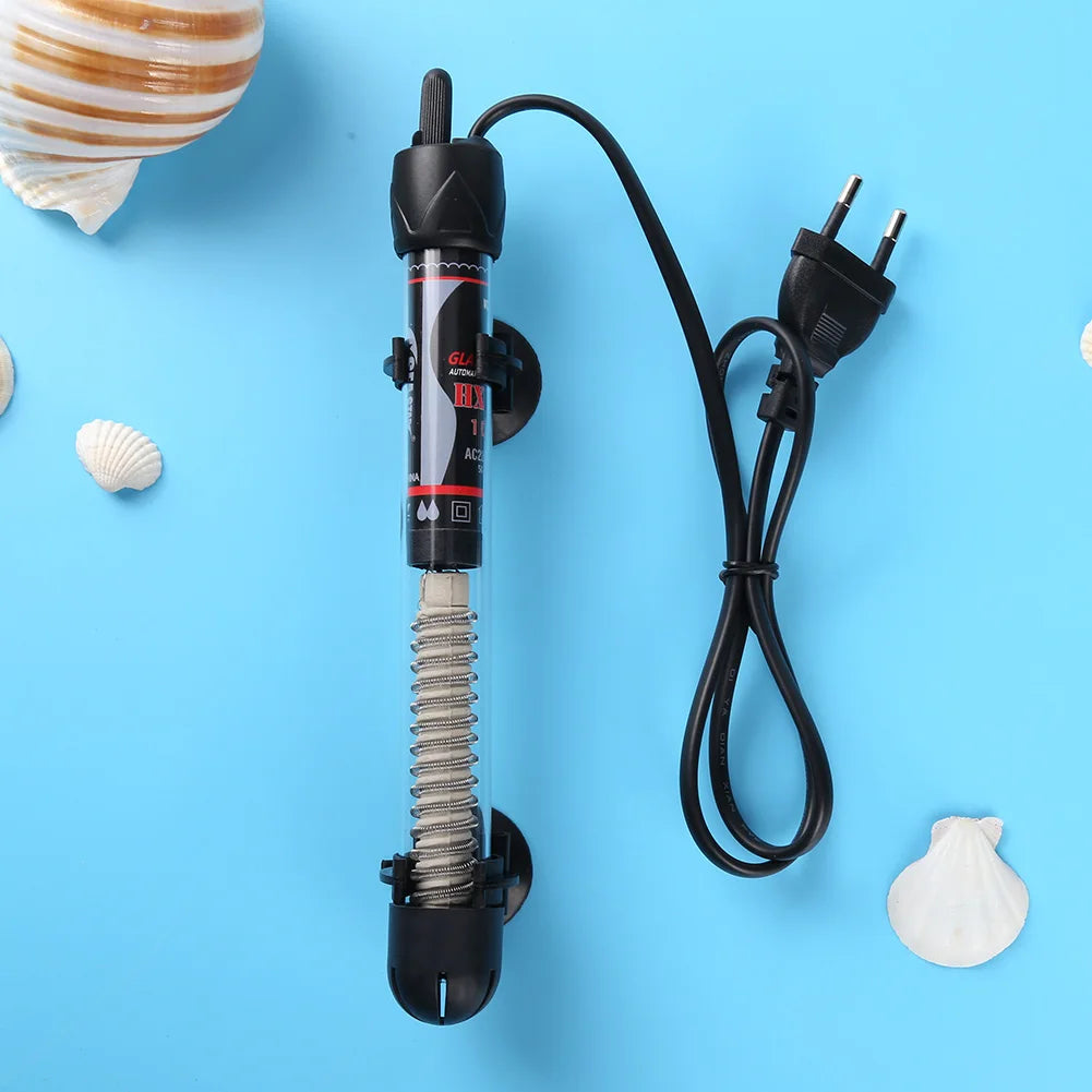 25W/100W/200W/300W Adjustable Temperature Thermostat Heater Rod Submersible Aquarium Fish Tank Water Heat Water Heating EU Plug