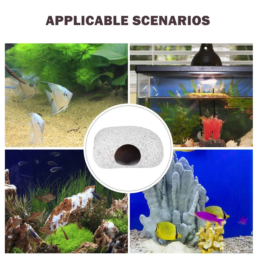 Ceramic Fish Eluding House Hiding Tank Cave Aquarium Shrimp Adornment Decorations naments Breeding Cave Pet Products Safe Easy