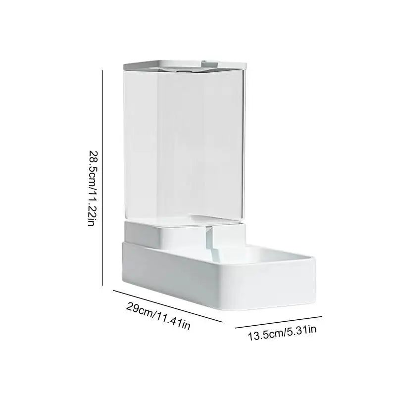 Automatic Gravity Cat Feeder Dispenser 3.8L Water And Food