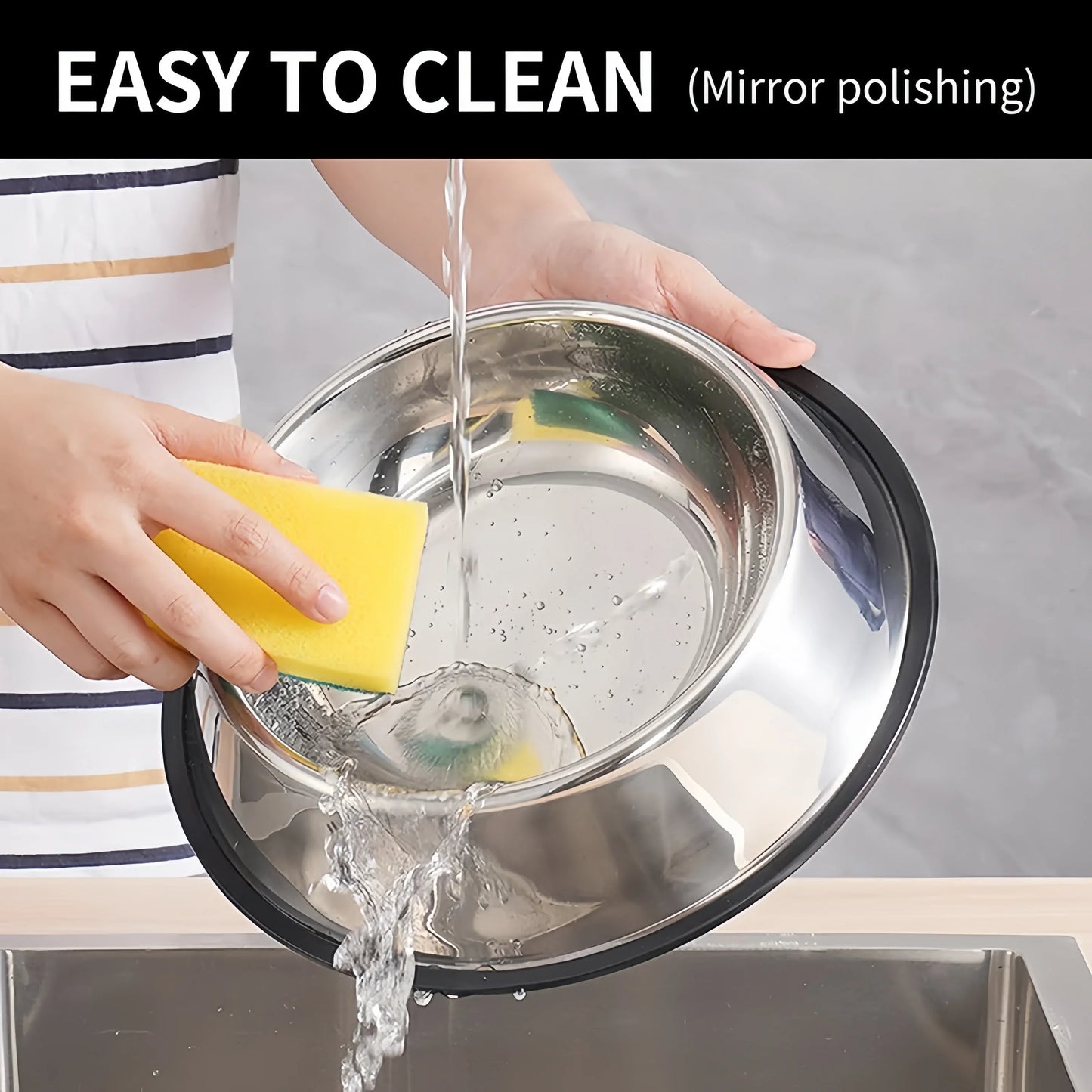 YTYIN Stainless Steel Pet Bowl For Dogs And Cats Easy Clean