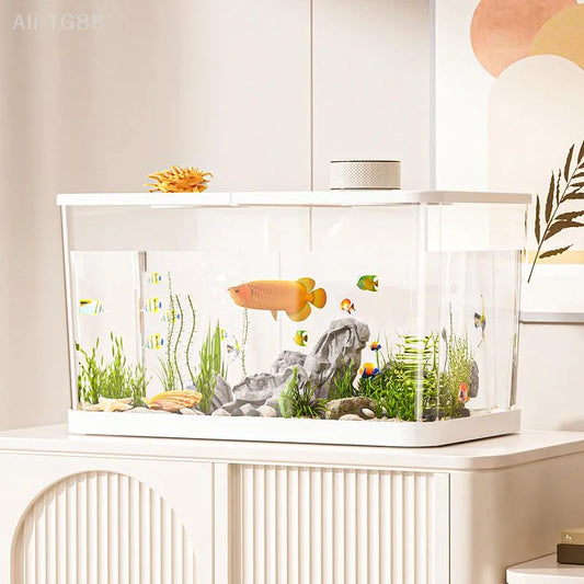Durable Mini Fish Tank With Transparent Lid For Turtles