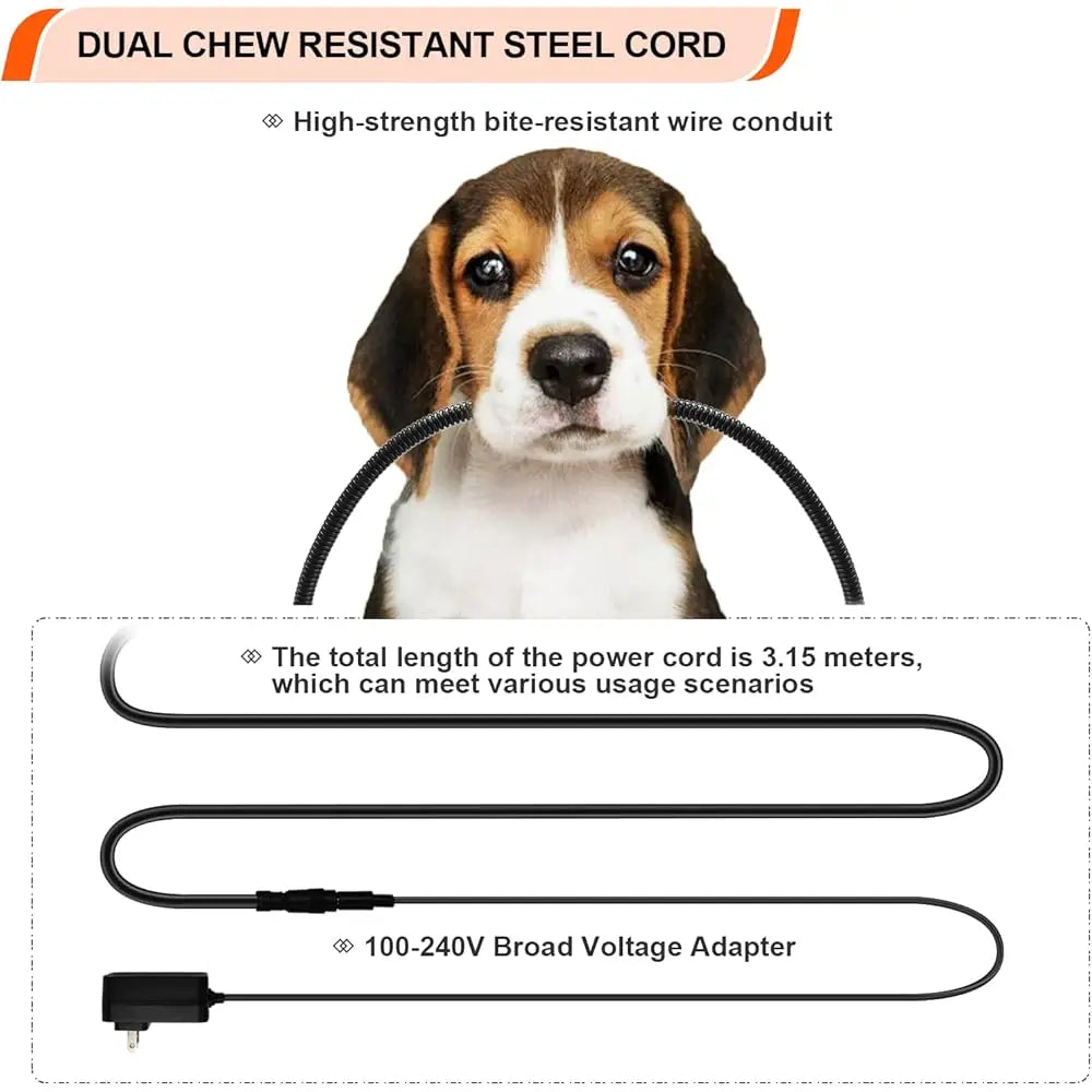 Heated Dog Bed With Thick Memory Foam Waterproof Cover