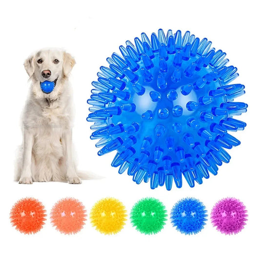 Pet Chew Toys Squeaky Ball for Dogs and Cats Interactive