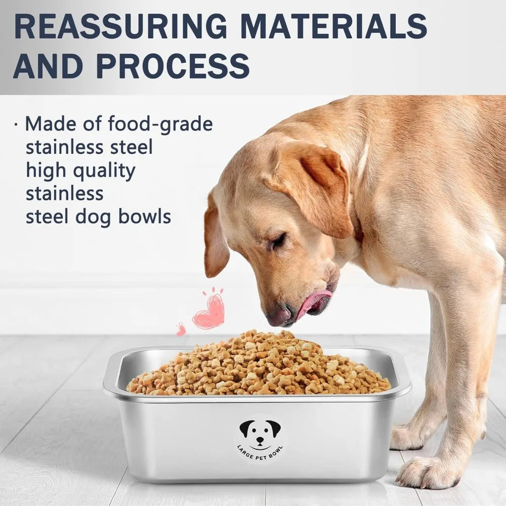 Stainless Steel Dog Bowls Large Dogs Durable Hign-concerned