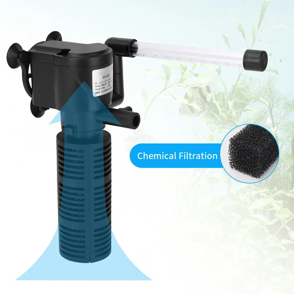 3 In 1 Aeration Water Purifier For Submersible Aquarium