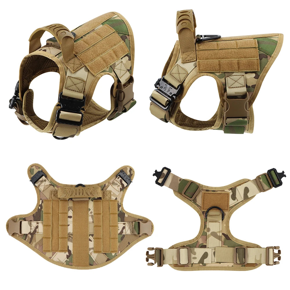 Petravelcn Military Dog Harness Vest For Malinois Training