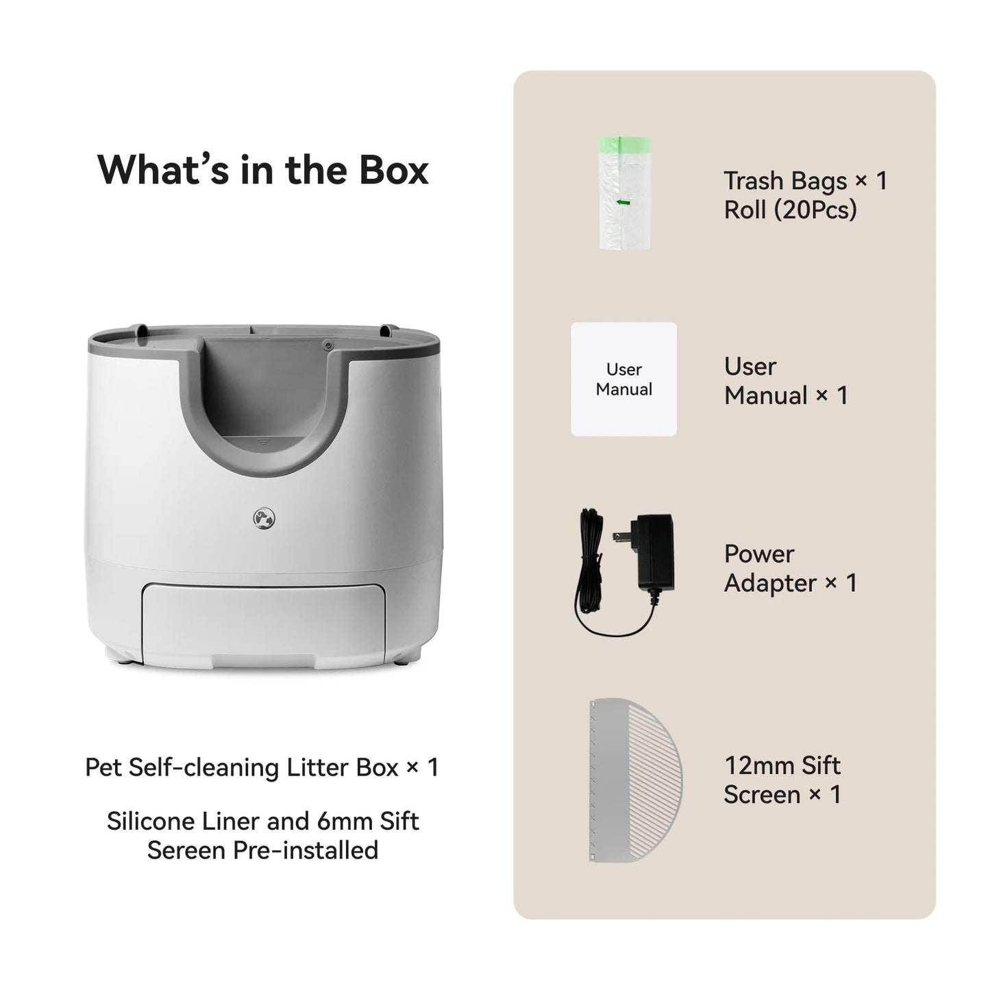 Furoomate Automatic Self Cleaning Smart Litter Box For Cats