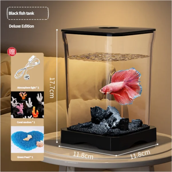 4K Desktop Fish Tank Acrylic With Detachable Panel Premium