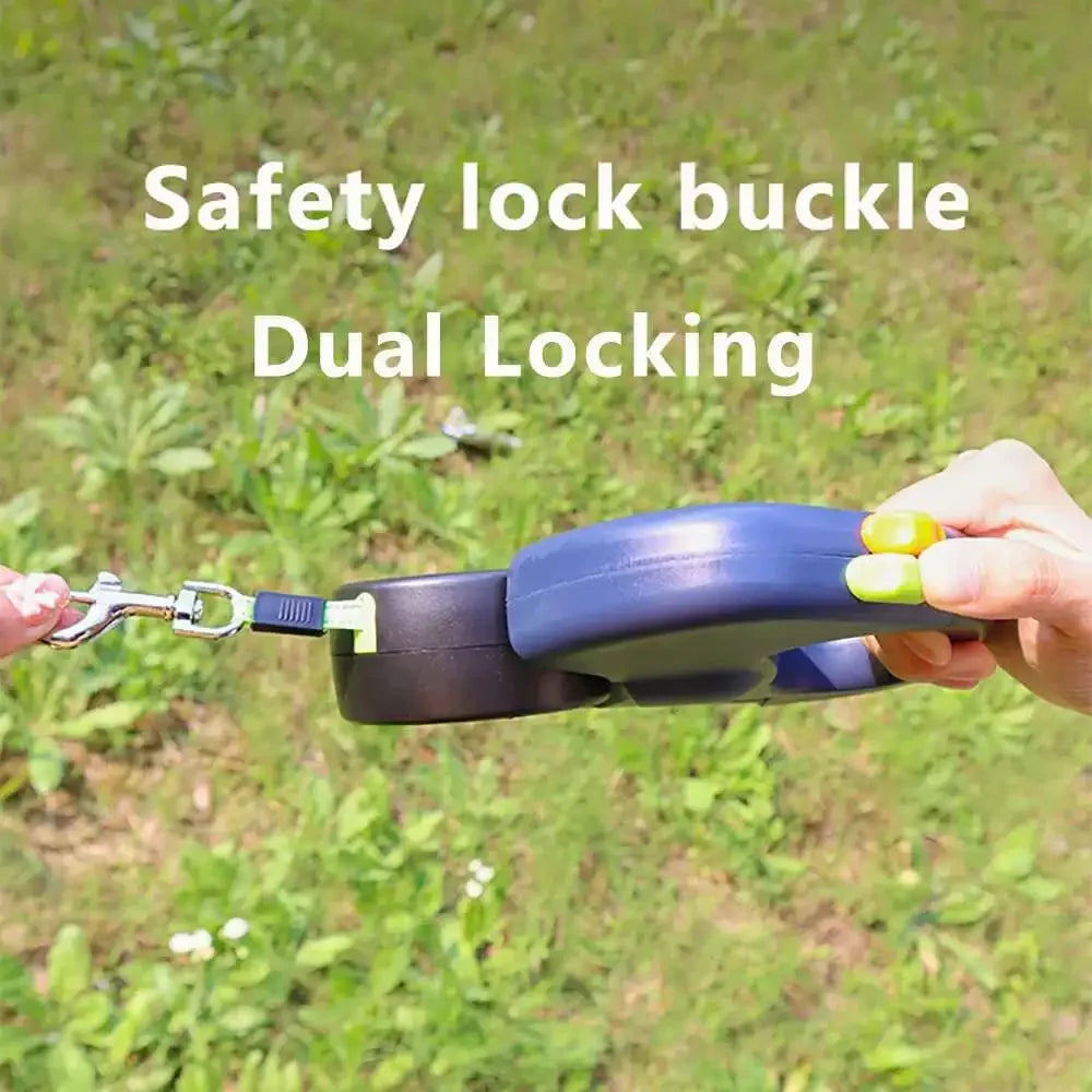 Auto Retractable Double Ended Dog Leash 3m With Led Light