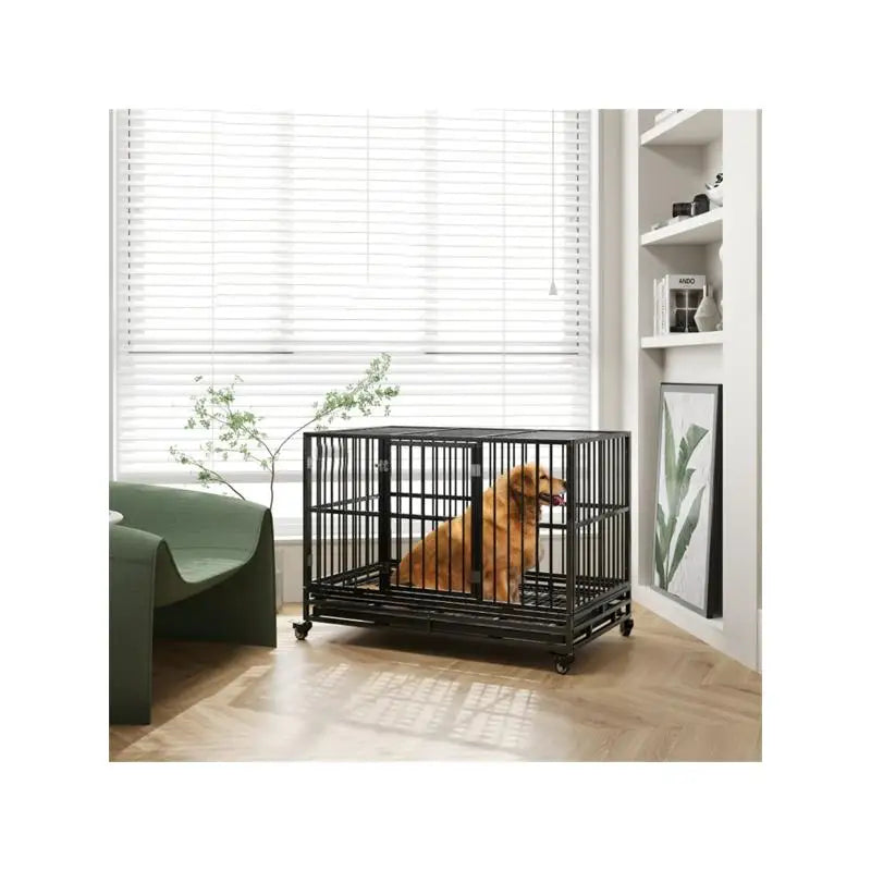 Durable Portable Adjustable Dog Crate For Secure Travel