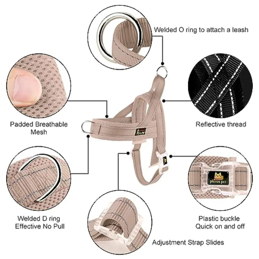 No Pull Dog Harness with Breathable Mesh Padded Adjustable Reflective Escape Proof Dog Harness for Small Medium Large Dogs Idea
