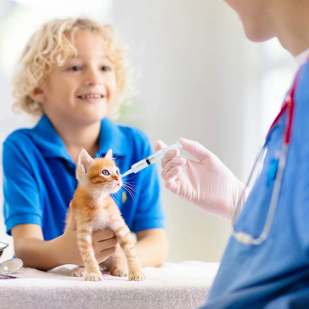 Plastic Needle Free Disposable Syringes Pets 60 To 100ml