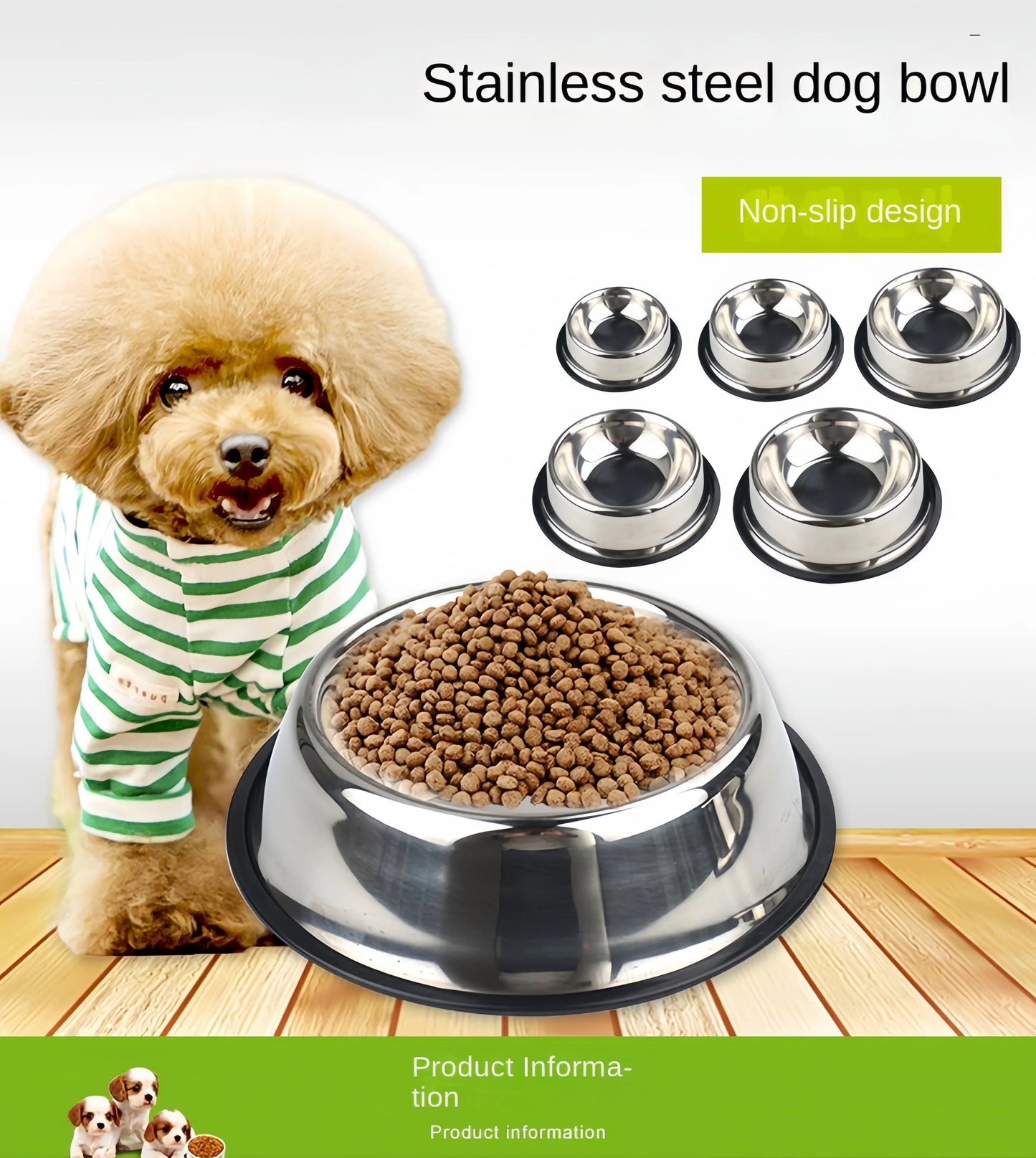 YTYIN Stainless Steel Pet Bowl For Dogs And Cats Easy Clean