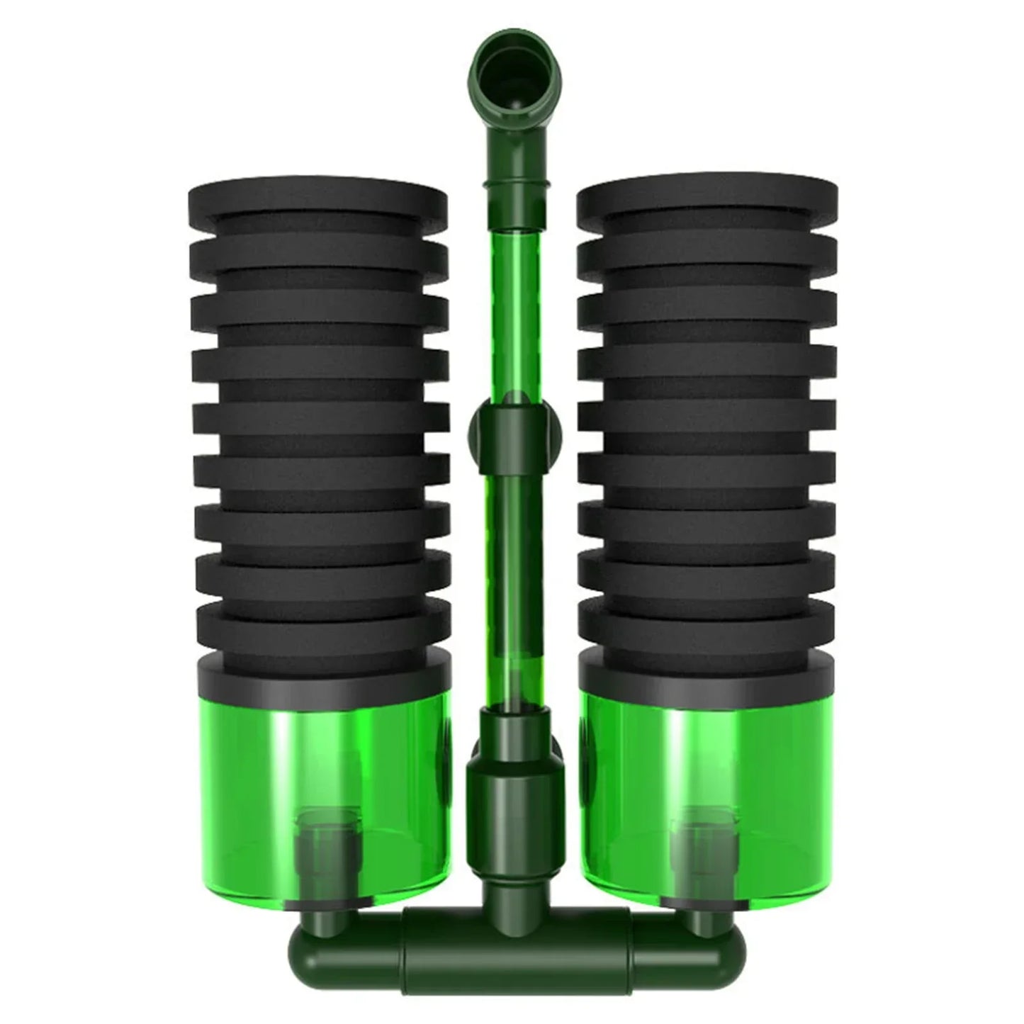 Double Head Aquarium Oxygen Filtration Pump With Bio Sponge
